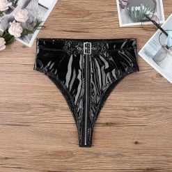 Kinky Cloth High Cut Zippered Belt Bottoms Punk