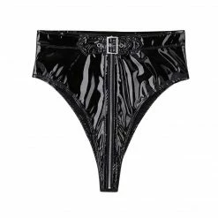 Kinky Cloth High Cut Zippered Belt Bottoms Punk