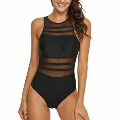 Kinky Cloth High Neck Mesh Swimsuit Plus Size 8 Kinky Cloth High Neck Mesh Swimsuit Plus Size