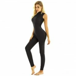 Kinky Cloth High Neck Sleeveless Bodysuit Onesies & Bodysuits