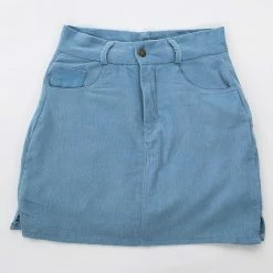 Kinky Cloth Corduroy High Waist Skirt