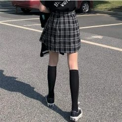 Kinky Cloth Cosplay High Waist Plaid College Mini Skirts 22 Kinky Cloth Cosplay High Waist Plaid College Mini Skirts