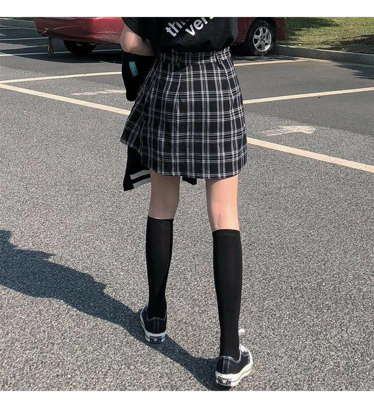 Kinky Cloth Cosplay High Waist Plaid College Mini Skirts 9 Kinky Cloth Cosplay High Waist Plaid College Mini Skirts