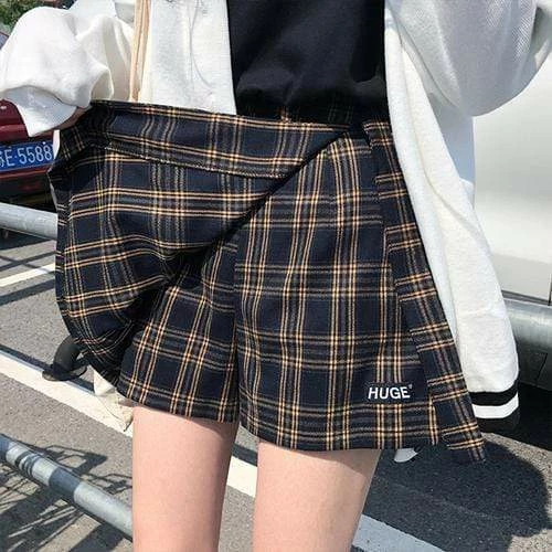 Kinky Cloth Cosplay High Waist Plaid College Mini Skirts 2 Kinky Cloth Cosplay High Waist Plaid College Mini Skirts