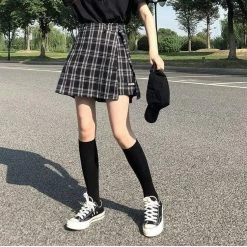 Kinky Cloth Cosplay High Waist Plaid College Mini Skirts 23 Kinky Cloth Cosplay High Waist Plaid College Mini Skirts