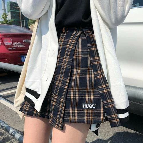 Kinky Cloth Cosplay High Waist Plaid College Mini Skirts 1 Kinky Cloth Cosplay High Waist Plaid College Mini Skirts