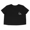 Kinky Cloth Top & Tees His Embroidered Crop Top