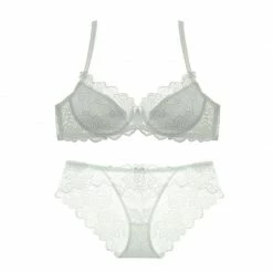 Kinky Cloth Hollow Floral Lace Bra And Panty Lingerie & Panties