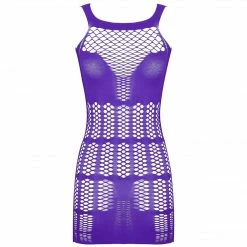 Kinky Cloth Dresses Hollow Out Fishnet Mini Dress