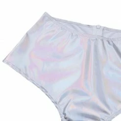 Kinky Cloth Holographic High Waist Shorts Raves & Festivals