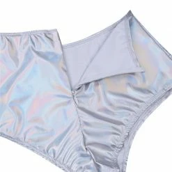 Kinky Cloth Holographic High Waist Shorts Raves & Festivals