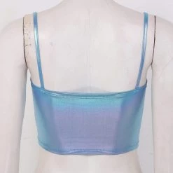 Kinky Cloth Raves & Festivals Holographic Metallic Camis Top