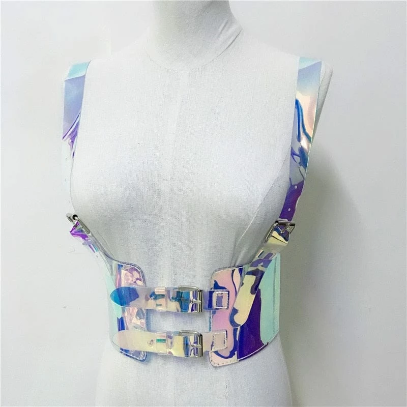 Kinky Cloth Holographic Straps Waist Sculpting Belts 5 Kinky Cloth Holographic Straps Waist Sculpting Belts