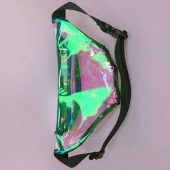 Kinky Cloth Raves & Festivals Holographic Transparent Fanny Pack