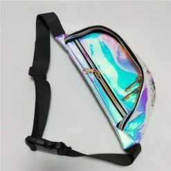 Kinky Cloth Raves & Festivals Holographic Transparent Fanny Pack