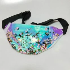 Kinky Cloth Raves & Festivals Holographic Transparent Fanny Pack