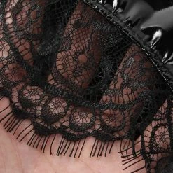 Kinky Cloth Lace Lingerie Latex One-Piece