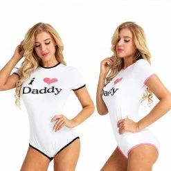 Kinky Cloth I ❤️ Daddy Onesie ABDL - Adult Baby