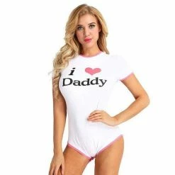 Kinky Cloth I ❤️ Daddy Onesie ABDL - Adult Baby