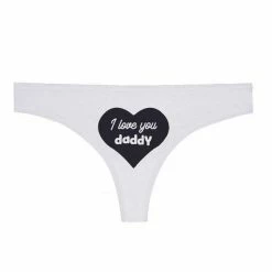Kinky Cloth I Love You Daddy Thong Panties