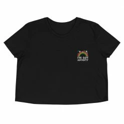 Kinky Cloth I've Got Anxiety Embroidered Crop Top Top & Tees