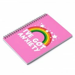Printify I've Got Anxiety Spiral Notebook
