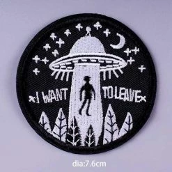 Kinky Cloth Patches I Want To Leave Patch