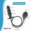 Kinky Cloth Inflatable Anal Beads Plug Pump
