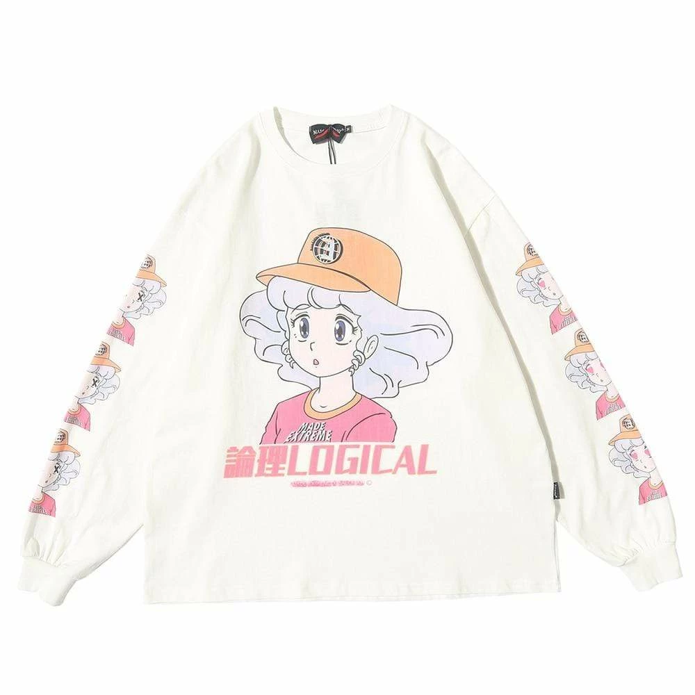 Kinky Cloth Japanese Cartoon Girl Sweatshirt 2 Kinky Cloth Japanese Cartoon Girl Sweatshirt