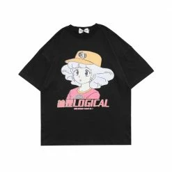 Kinky Cloth Japanese Cartoon Girl T-Shirt Kawaii