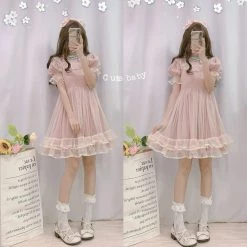 Kinky Cloth Japanese Lolita Doll Dress Cosplay
