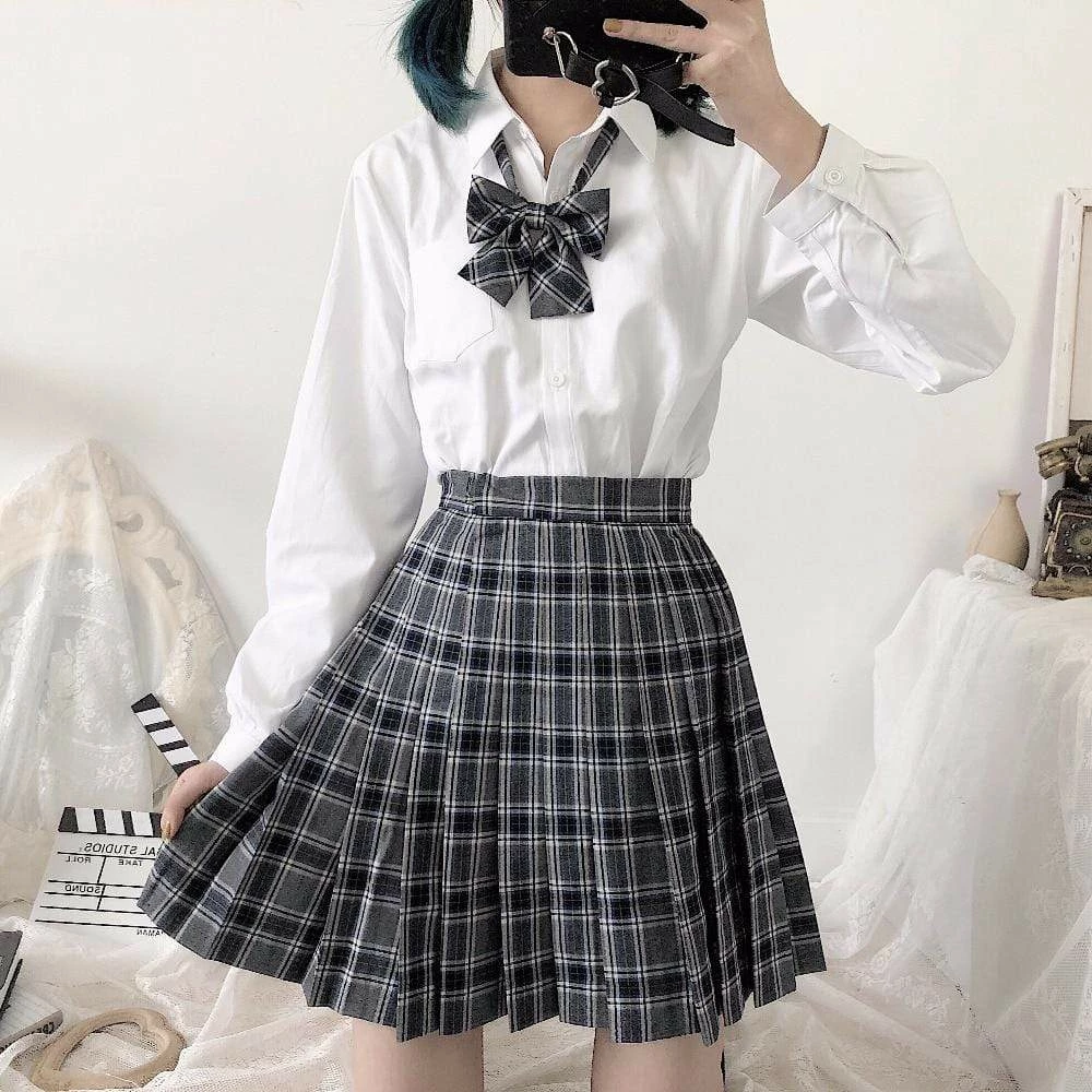 Kinky Cloth Cosplay Japanese Preppy Style Pleated Skirt 5 Kinky Cloth Cosplay Japanese Preppy Style Pleated Skirt