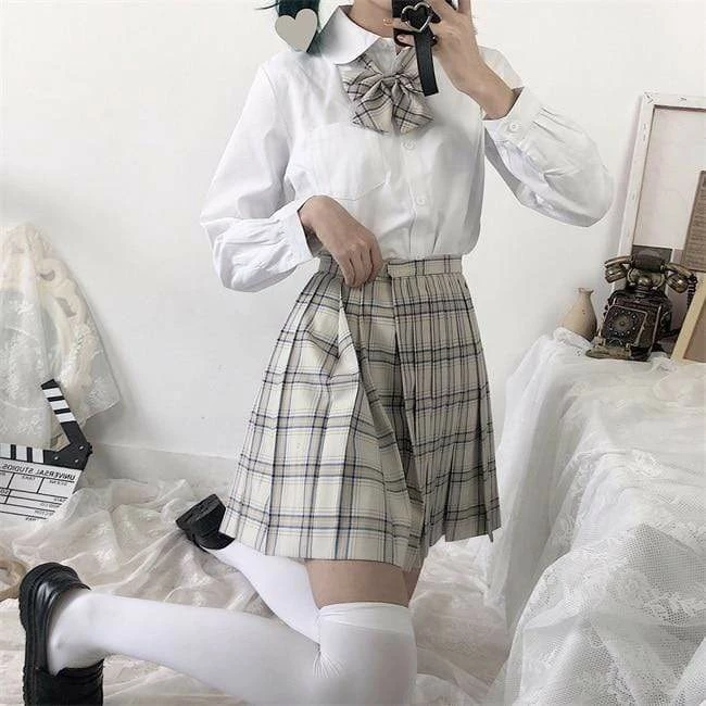 Kinky Cloth Cosplay Japanese Preppy Style Pleated Skirt 10 Kinky Cloth Cosplay Japanese Preppy Style Pleated Skirt