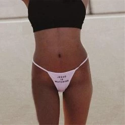 Kinky Cloth Jesus Is Watching Thong Panties Lingerie & Panties 9 Kinky Cloth Jesus Is Watching Thong Panties Lingerie & Panties