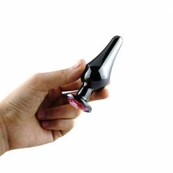 Kinky Cloth Aluminium Chrome Jeweled Plug