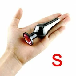 Kinky Cloth Aluminium Chrome Jeweled Plug