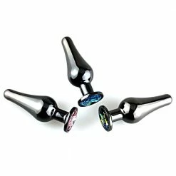 Kinky Cloth Aluminium Chrome Jeweled Plug