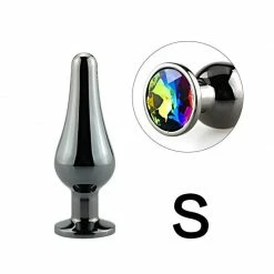 Kinky Cloth Aluminium Chrome Jeweled Plug