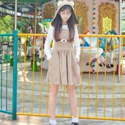 Kinky Cloth Cosplay Kawaii Bear Overall Dress