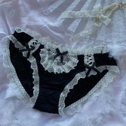 Kinky Cloth Cosplay Kawaii Bow Lace Panties