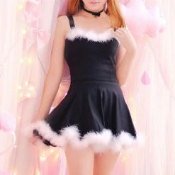 Kinky Cloth ABDL - Adult Baby Kawaii Feather Trim Set