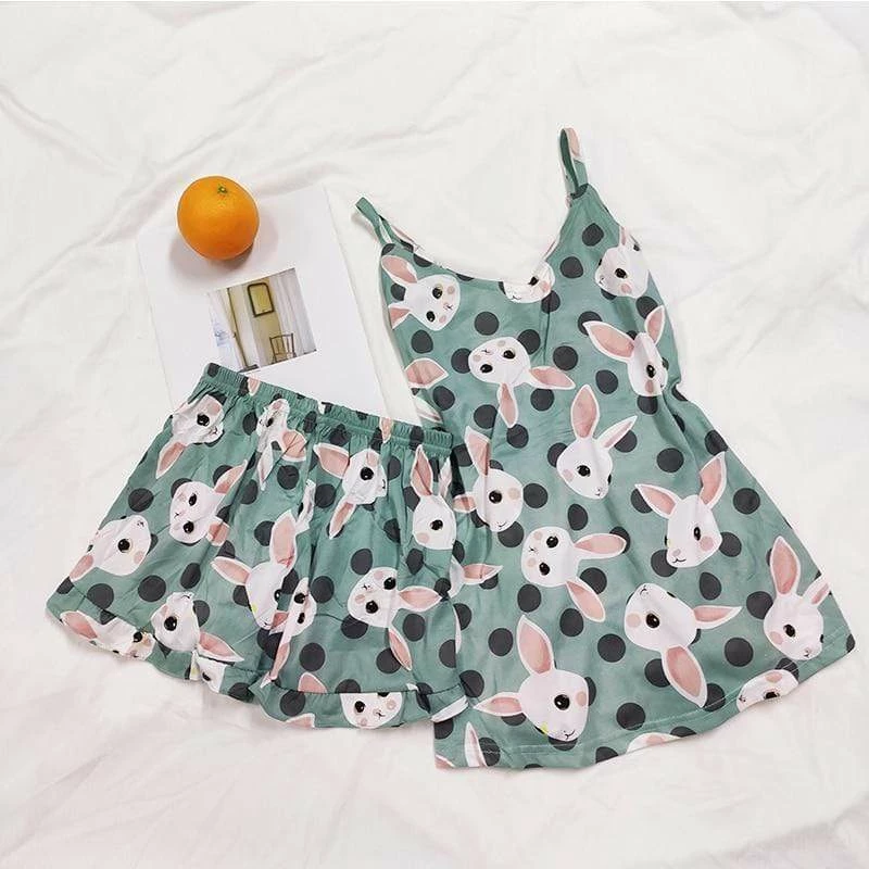 Kinky Cloth Kawaii Print Sleepwear Set Lingerie & Panties 9 Kinky Cloth Kawaii Print Sleepwear Set Lingerie & Panties