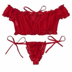 Kinky Cloth Kawaii See Through Lingerie Set