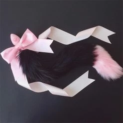 Kinky Cloth Cosplay Kawaii Soft Pastel With Bow Tail