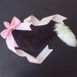 Kinky Cloth Cosplay Kawaii Soft Pastel With Bow Tail