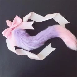Kinky Cloth Cosplay Kawaii Soft Pastel With Bow Tail