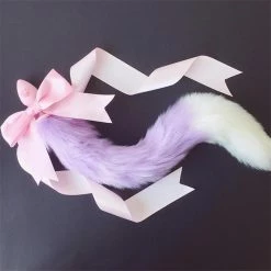 Kinky Cloth Cosplay Kawaii Soft Pastel With Bow Tail