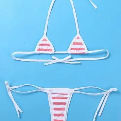 Kinky Cloth Kawaii Striped Mini Bikini Set 23 Kinky Cloth Kawaii Striped Mini Bikini Set