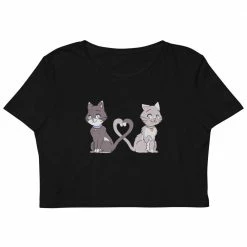 Kinky Cloth Kittens Kitten Love Organic Crop Top