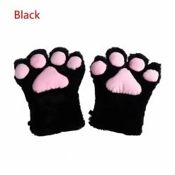 Kinky Cloth Kitten Paw Gloves